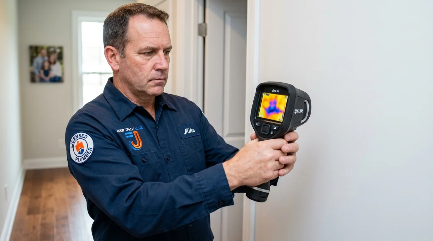 Thermal imaging leak detection by Johns Plumbing LLC in West Hills